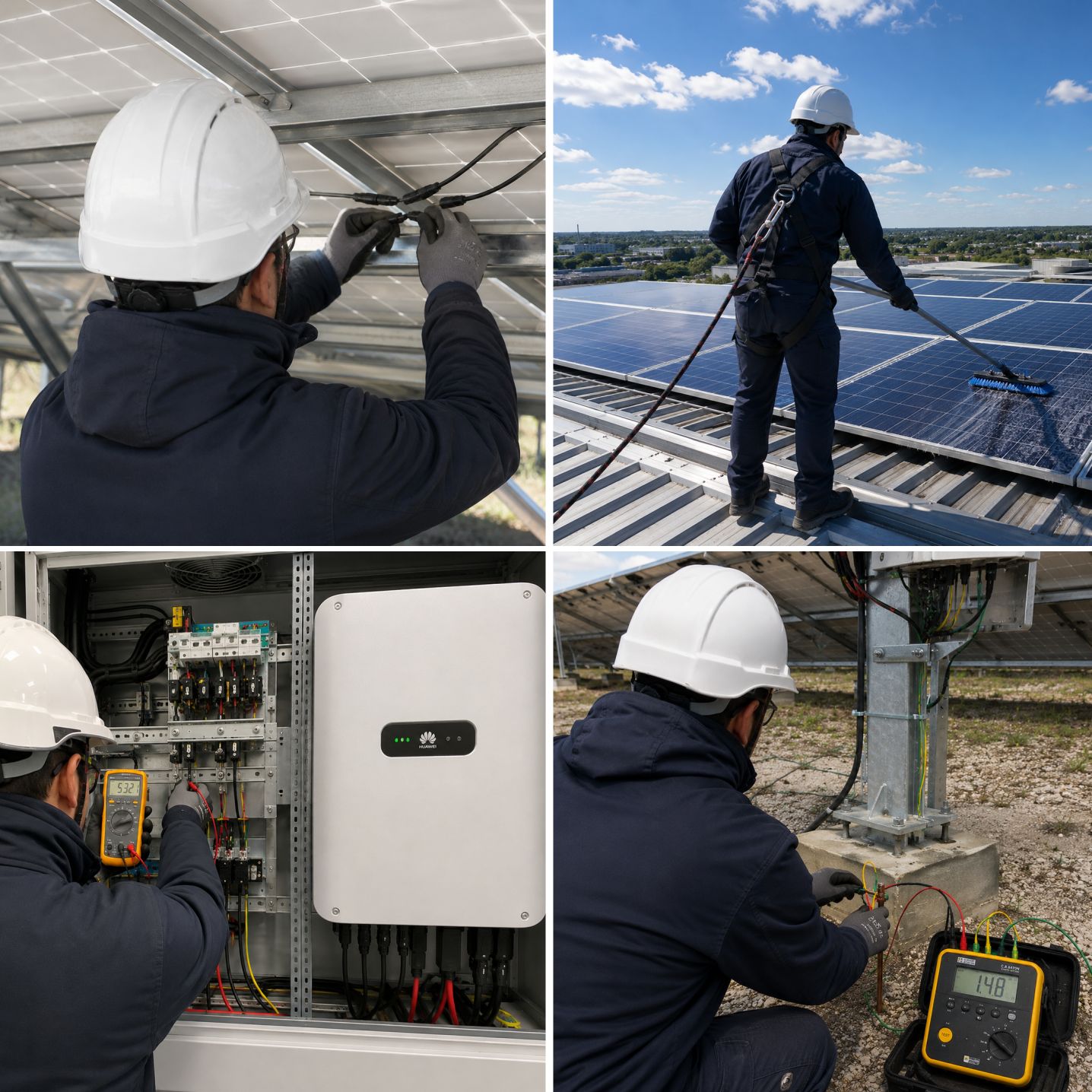 Maintenance d'installations photovoltaïques