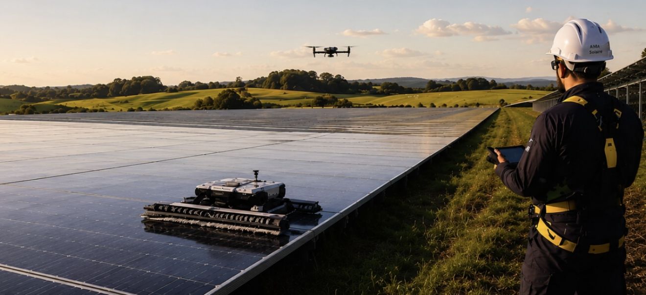 PPV nettoyage par robot et surveillance par
                      drone